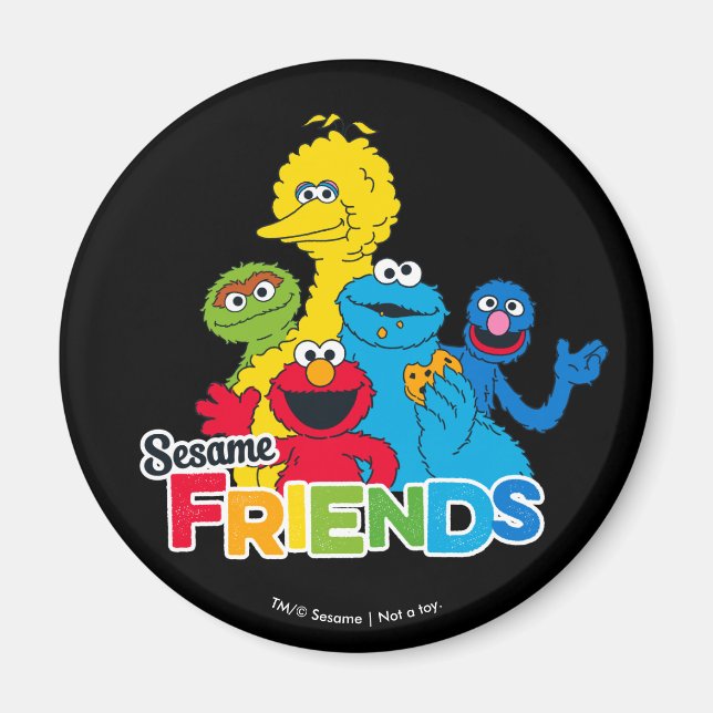 Sesame Street | Sesame vänner Magnet (Framsidan)