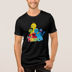 Sesame Street Sesame vänner T-shirt I Triblend-tyg