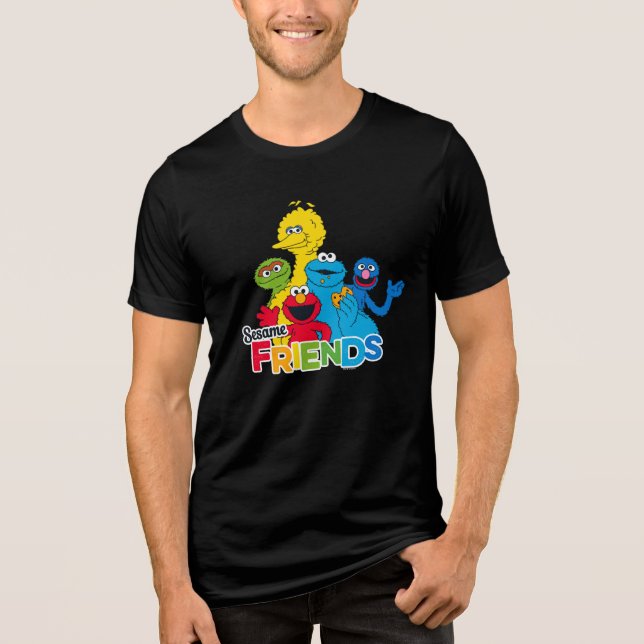 Sesame Street | Sesame Vänner Tee Shirt (Framsida)