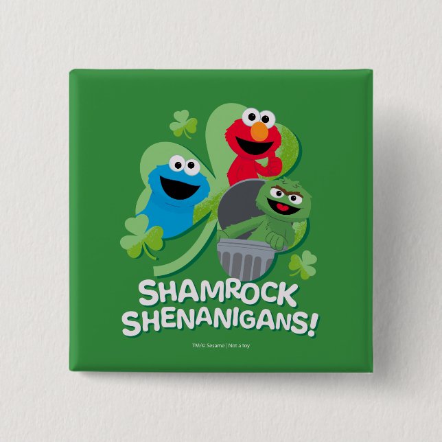 Sesame Street | Shamrock Shenanigans! Knapp (Framsida)