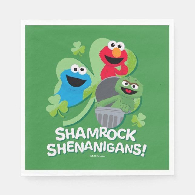 Sesame Street | Shamrock Shenanigans! Pappersservett (Framsidan)