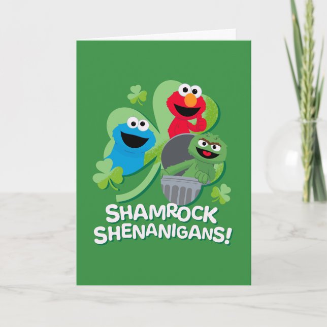 Sesame Street | Shamrock Shenanigans! -> Sesam | S Helgkort (Framsida)