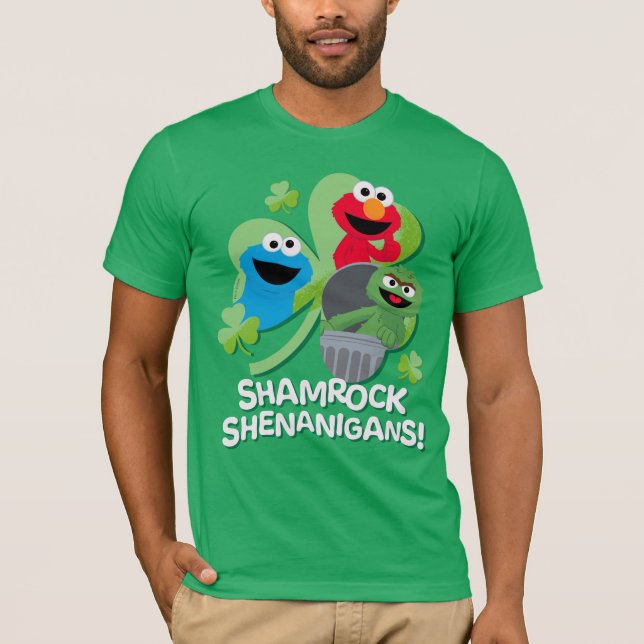 Sesame Street | Shamrock Shenanigans! T Shirt (Framsida)