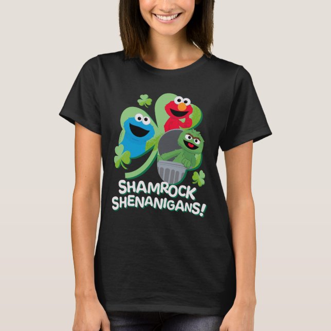 Sesame Street | Shamrock Shenanigans! T Shirt (Framsida)