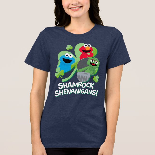 Sesame Street | Shamrock Shenanigans! T Shirt (Framsida)