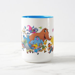 Sesame Street Springa! Teckenbild Två-Tonad Mugg