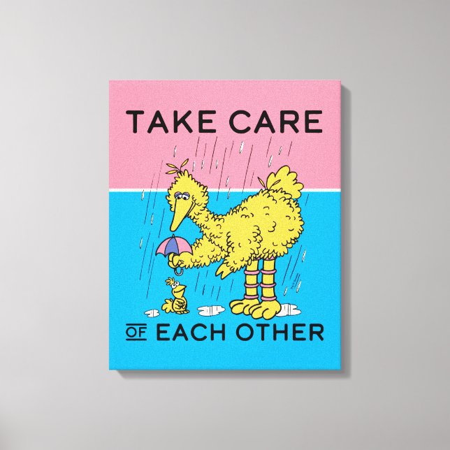 Sesame Street | Stor fågelvård Canvastryck (Framsida)