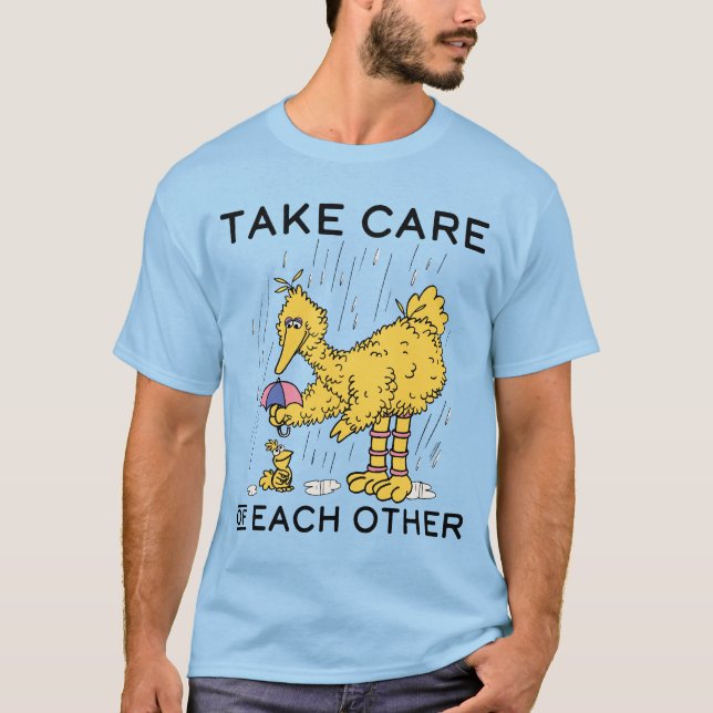 Sesame Street | Stor fågelvård T Shirt (Framsida)