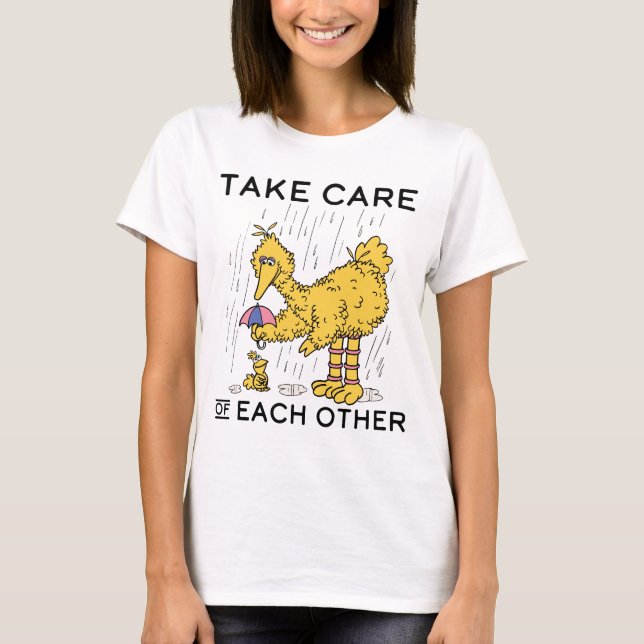 Sesame Street | Stor fågelvård T Shirt (Framsida)