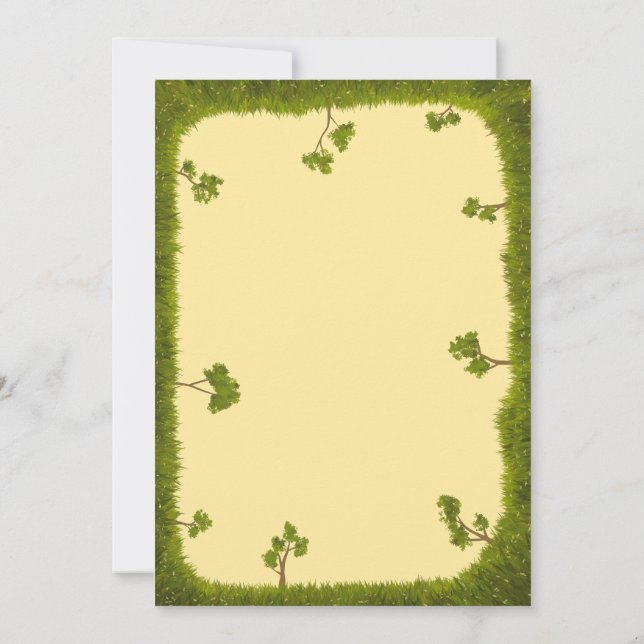 Sesame Street - Stora fågeln Inbjudningar (Baksida)