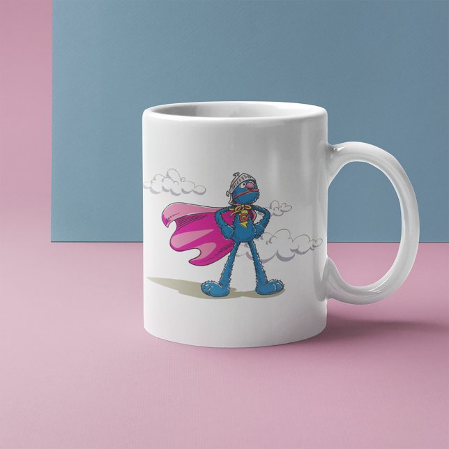 Sesame Street Super Grover Kaffemugg (Skapare uppladdad)