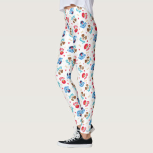 Sesame Street Tango, Elmo och Grover Mönster Leggings
