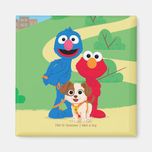 Sesame Street Tango med Grover & Elmo Magnet
