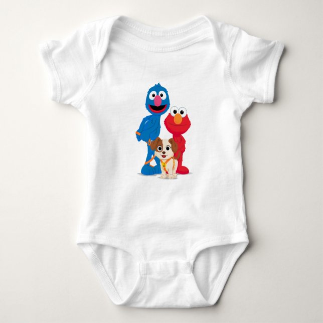 Sesame Street | Tango med Grover & Elmo T Shirt (Framsida)