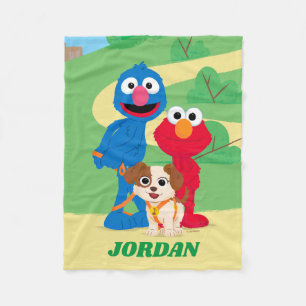 Sesame Street Tango with Grover & Elmo Fleecefilt