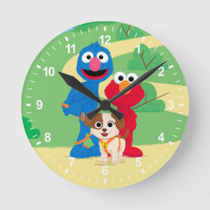 Sesame Street   Tango with Grover & Elmo Rund Klocka