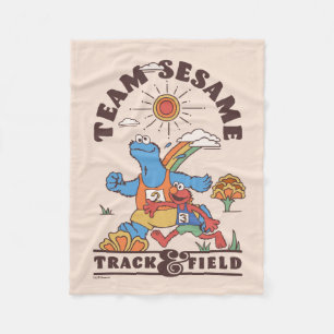 Sesame Street   Team Sesame Track & Fält Fleecefilt