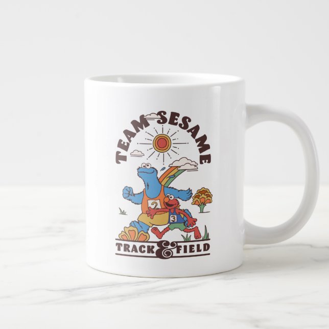 Sesame Street | Team Sesame Track & Fält Jumbo Mugg (Höger)