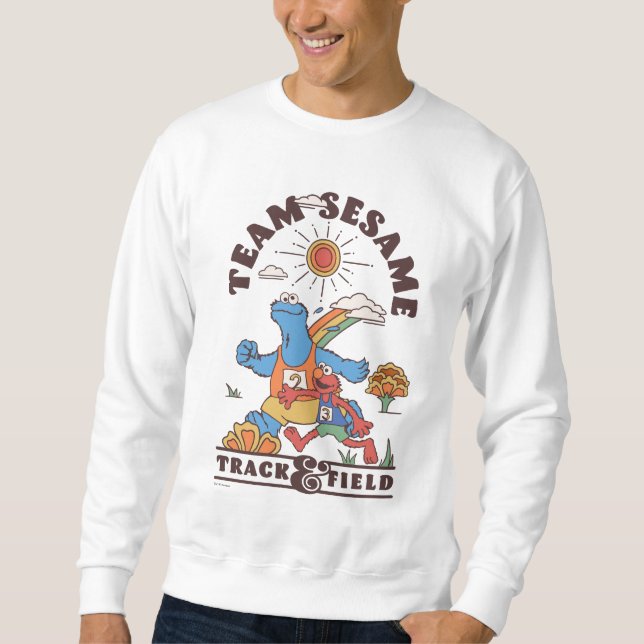 Sesame Street | Team Sesame Track & Fält Lång Ärmad Tröja (Framsida)