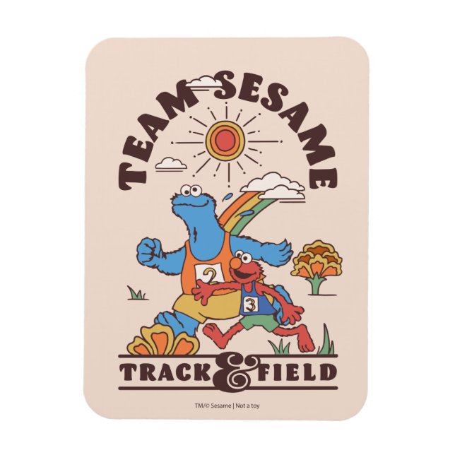 Sesame Street | Team Sesame Track & Fält Magnet (Vertikal)