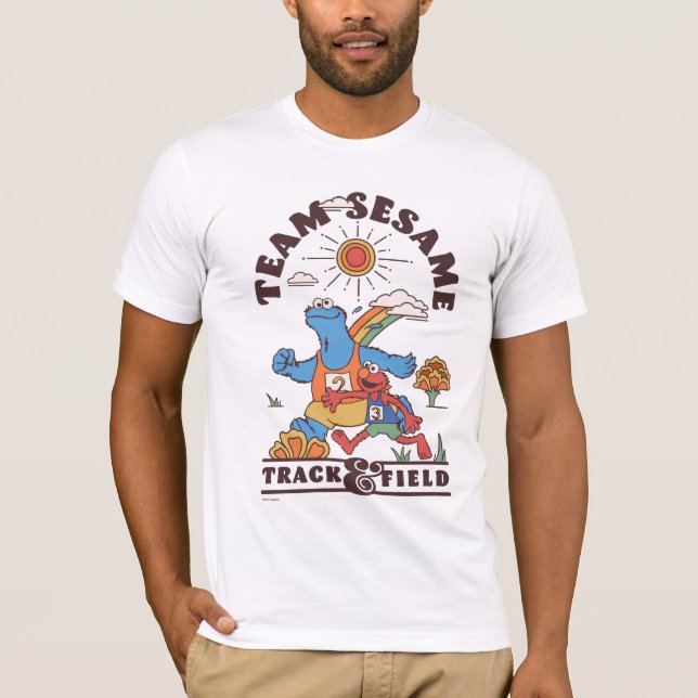 Sesame Street | Team Sesame Track & Fält T Shirt (Framsida)