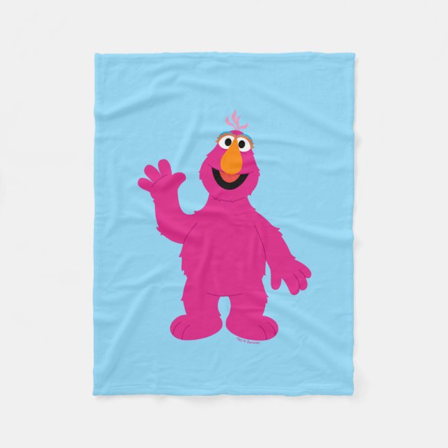 Sesame Street Telly Monster Fleecefilt (Framsidan)