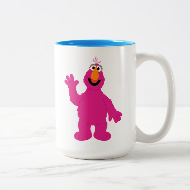 Sesame Street Telly Monster Två-Tonad Mugg (Höger)