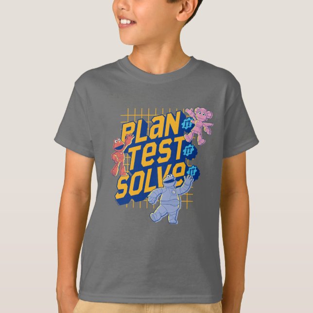 Sesame Street | Testlösning för Mecha Builder-plan T Shirt (Framsida)