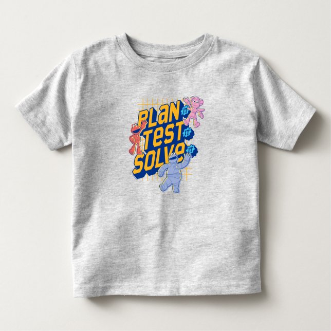 Sesame Street | Testlösning för Mecha Builder-plan T Shirt (Framsida)