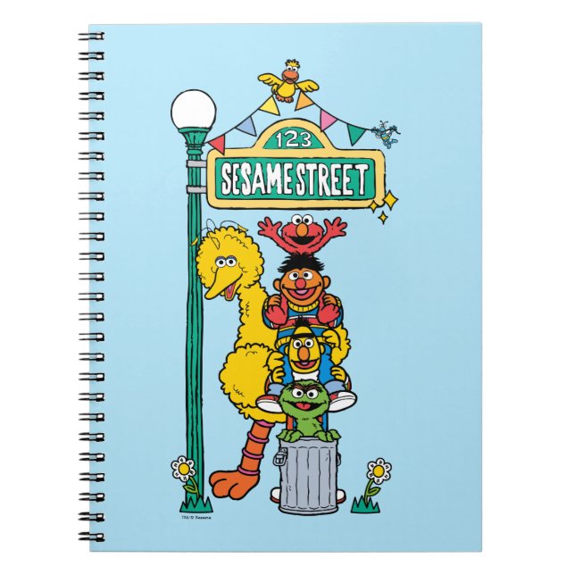 Sesame Street | Under Sesame Street Sign Anteckningsbok (Framsidan)
