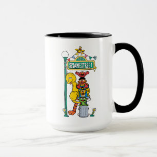 Sesame Street Under Sesame Street Sign Mugg