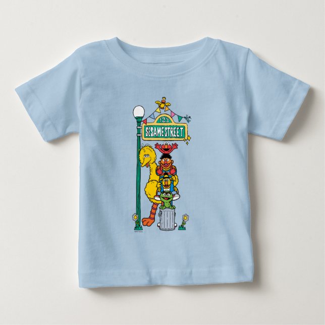 Sesame Street | Under Sesame Street Sign T Shirt (Framsida)