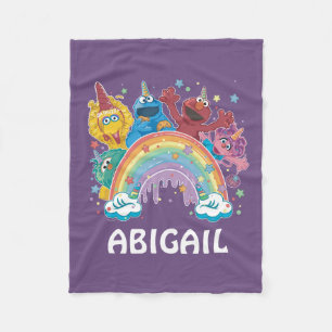 Sesame Street Unicorn Rainbow Fleecefilt