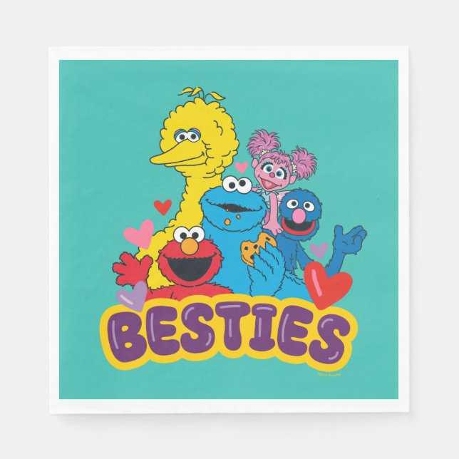 Sesame Street Valentine Besties Pappersservett (Framsidan)