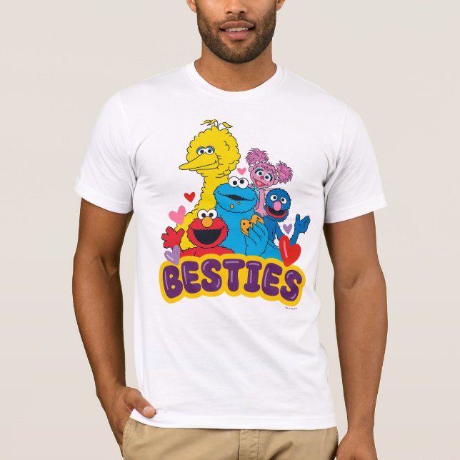 Sesame Street Valentine Besties T Shirt (Framsida)