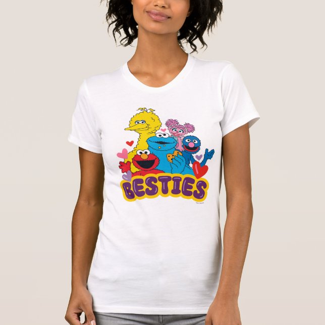 Sesame Street Valentine Besties T Shirt (Framsida)