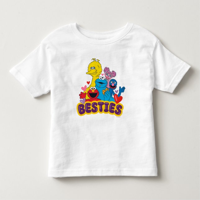 Sesame Street Valentine Besties T Shirt (Framsida)