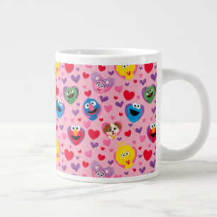 Sesame Street Valentine Hearts Mönster Jumbo Mugg