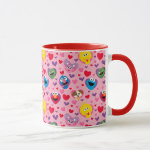 Sesame Street Valentine Hearts Mönster Mugg