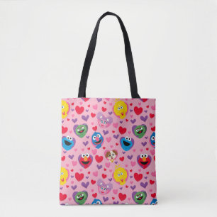Sesame Street Valentine Hearts Mönster Tygkasse