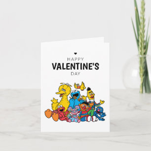 Sesame Street Vänner Alla Hjärtans Dag Anteckningskort