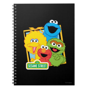 Sesame Street Vänner Anteckningsbok Med Spiral