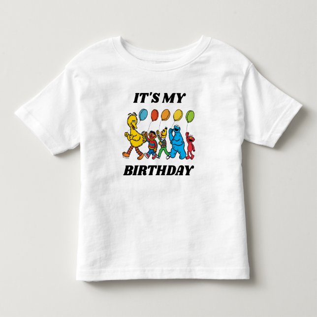Sesame Street Vänner | Det är min födelsedag T Shirt (Framsida)