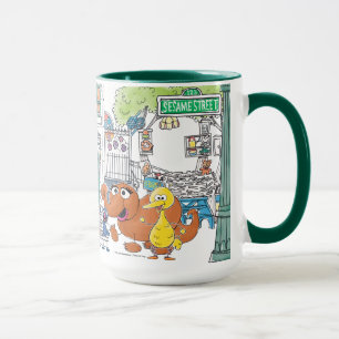 Sesame Street vänner Doodley grafik Mugg