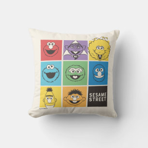 Sesame Street vänner   Färgblock Kudde