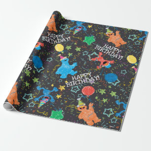 Sesame Street Vänner Kritskriftsregnbåge Presentpapper