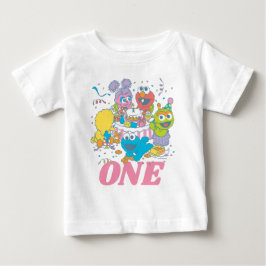 Sesame Street Vänner Pastell | 1-årsdag T Shirt