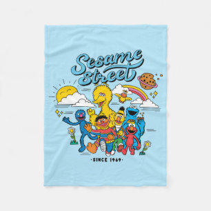 Sesame Street Vänner sedan 1969 Fleecefilt