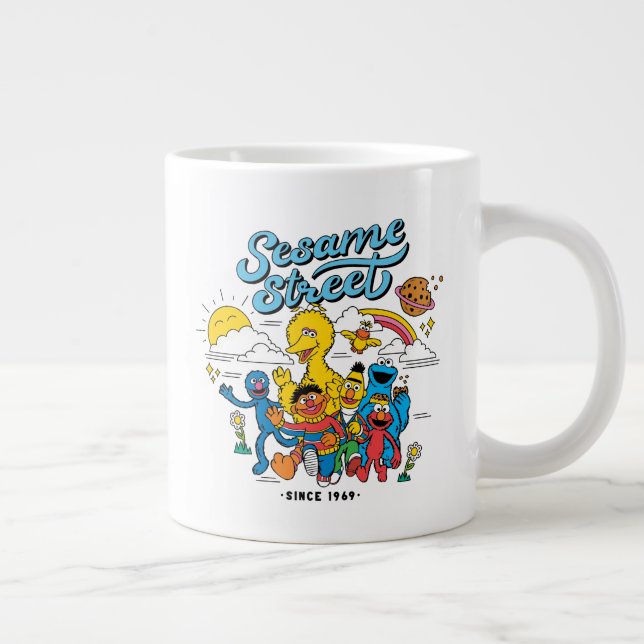 Sesame Street | Vänner sedan 1969 Jumbo Mugg (Höger)