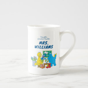 Sesame Street Världsmästare Lärare Benporslin Mugg
